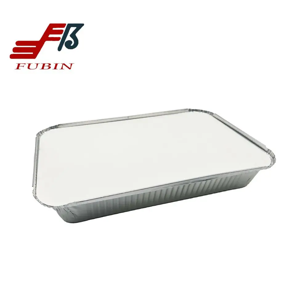 1800ml Large Aluminum Pan  Foil Trays for Cooking Roasting Baking Reusable Aluminium Steam Pans