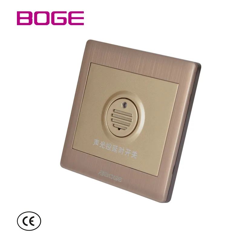 AC250V Light And Voice Control Time Delay Electrical Wall Switch 80W