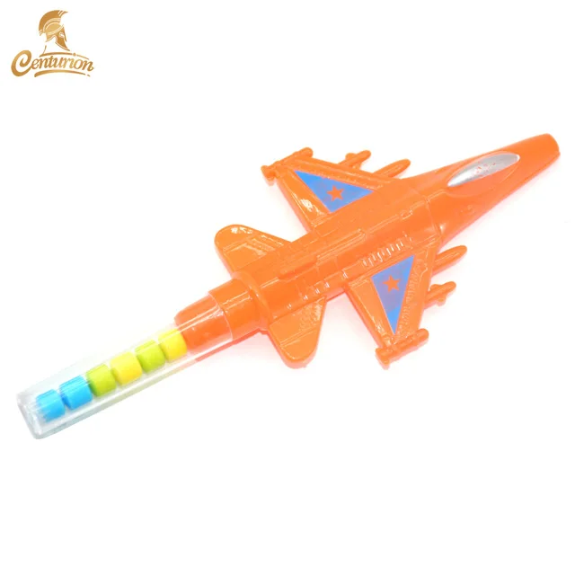 helicopter plastic cheap price colorful air plane toy with mini tablet candy for kids