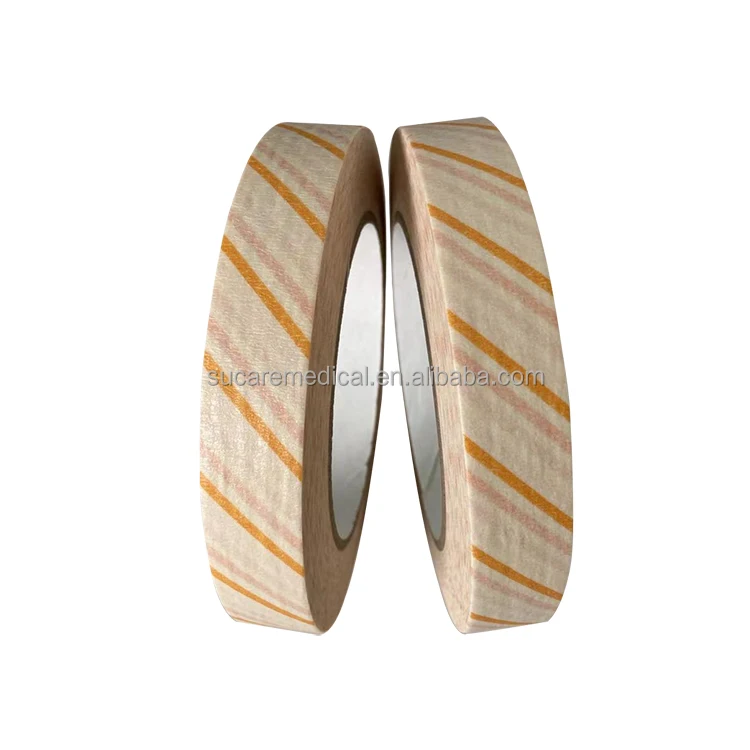 EO Gas Sterilization Disposable 18mm x 50M Chemical Indicator Adhering Tape