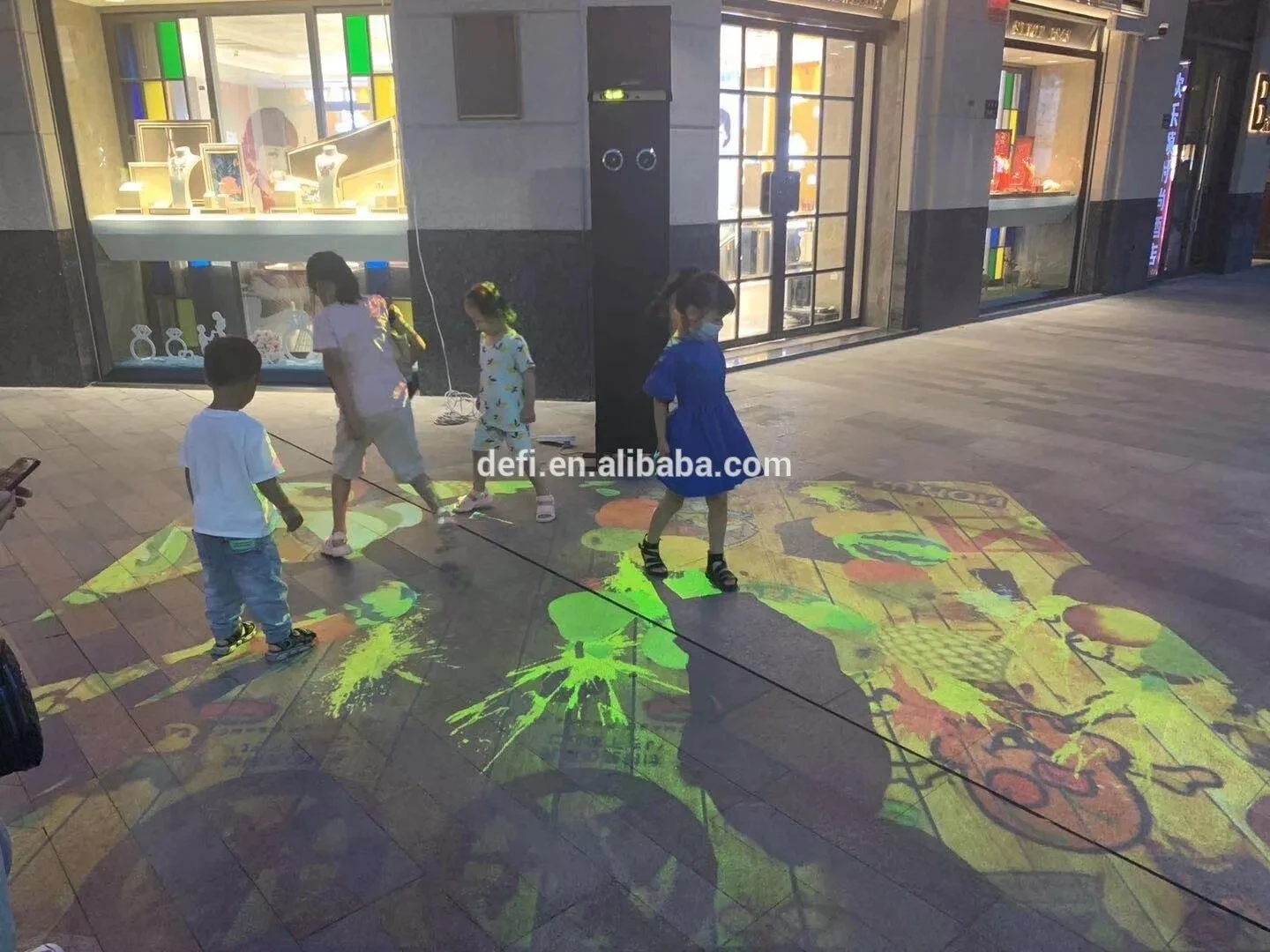 Low price interactive floor advertising display,msd7816 solution