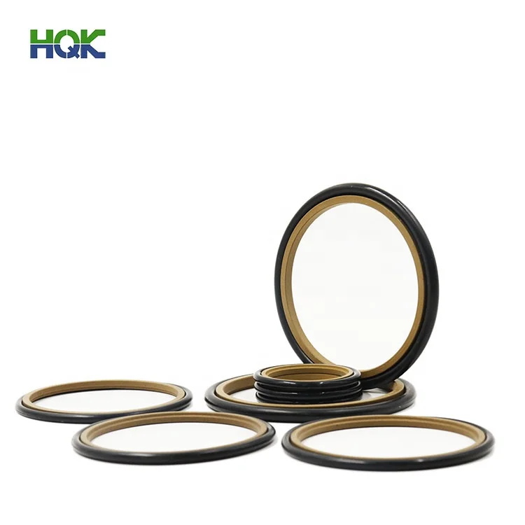 High Pressure Resistant PTFE + NBR / FKM Rod Step Oil Seal Ring for Hydraulic Cylinder