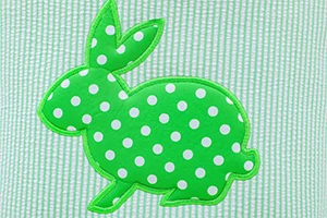 2021 Easter Bucket Monogrammed Kids Gift Egg Decor Seersucker Stripe Bunny Easter Basket