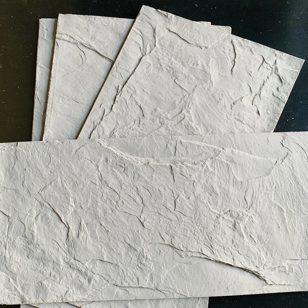 Thin slab stone flexible natural wall cladding stone panels slate fro exterior wall MCM Flexible clay stone wall tiles