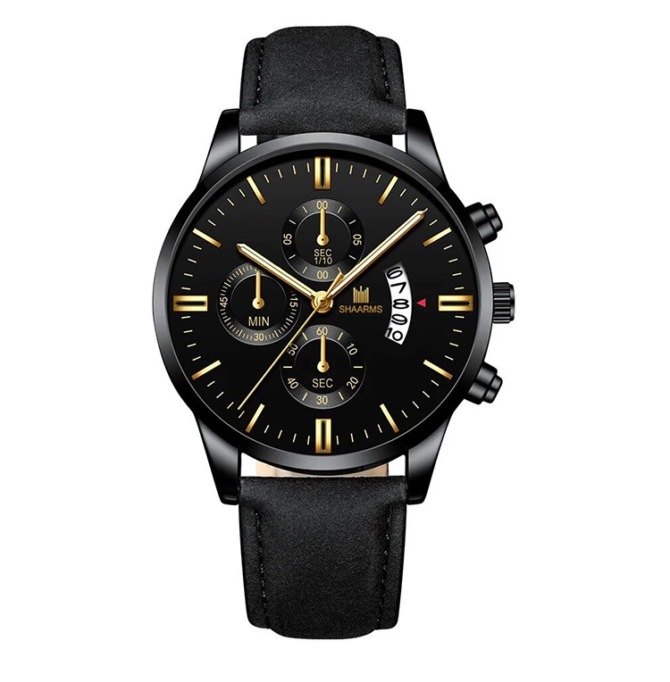 WG04 Hot Selling Popular Decorative Watches Leather Straps Luxury Drop-shipping Watch For Men