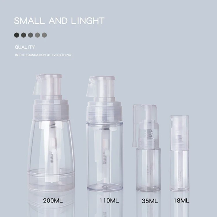 Wholesale 10 20 40 50 60 80 100 ML Clear Airless Spray Pump Bottle