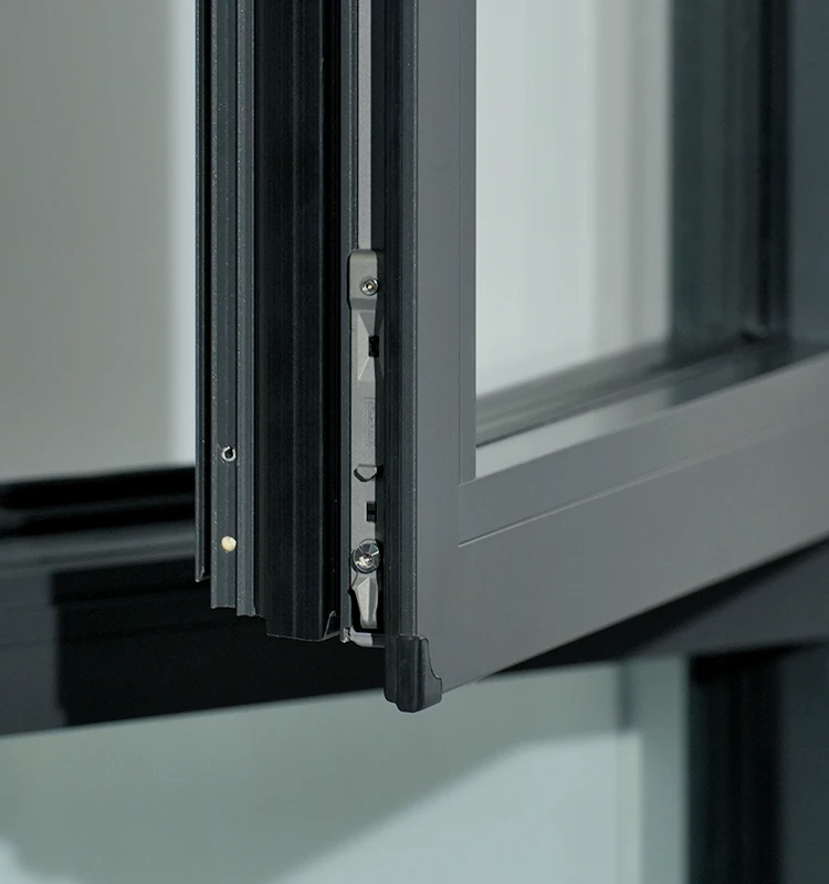 Windowall GE75 окно с термореголовкой и поворотом двойное закаленное стекло открывающиеся внутрь алюминиевые окна
