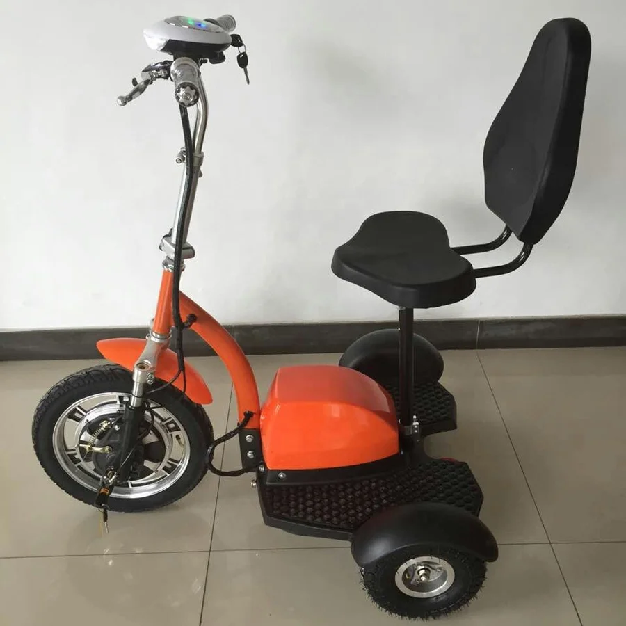 Portable aged lightweight Three wheels Zappy Electric tricycle scooter with max 25km/h