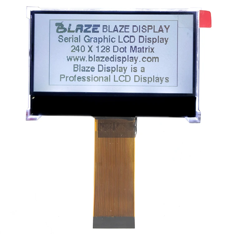 
Monochrome Graphic 240x128 LCD display COG module grey STN/FSTN lcd for metering devices 