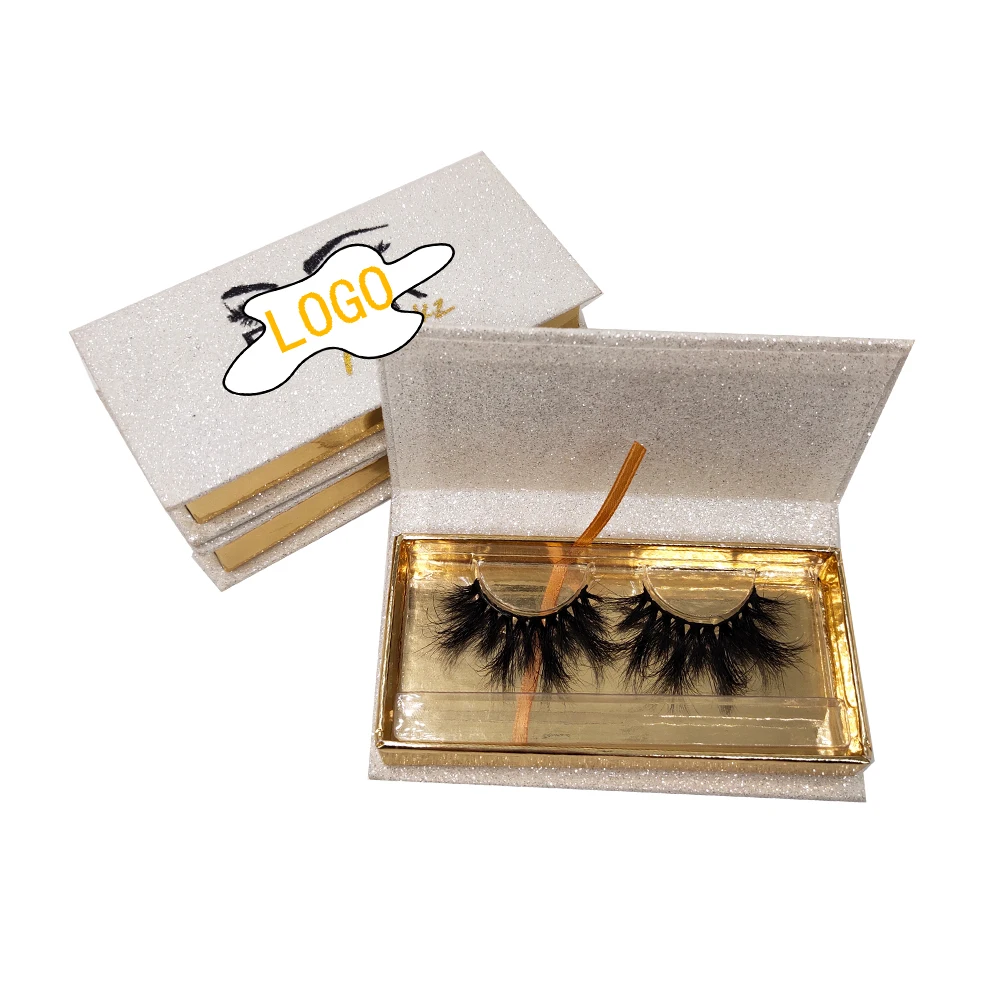 
Wholesale custom your own package white black pink rose gold eyelash packaging box with logo 