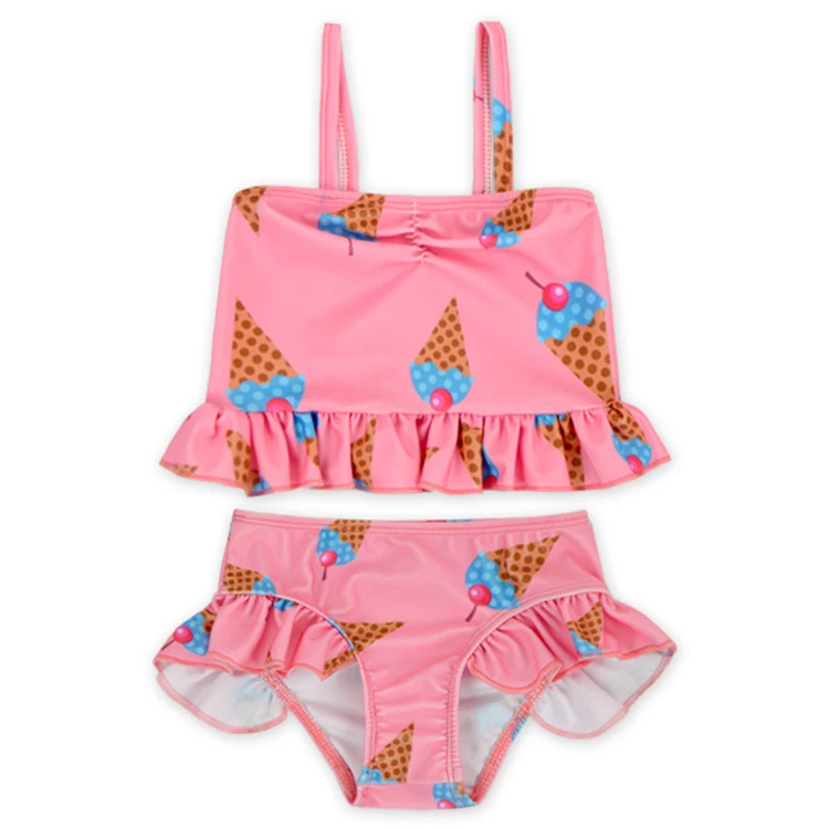Купальные костюмы для маленьких девочек, бикини, мультяшный купальник, купальные костюмы