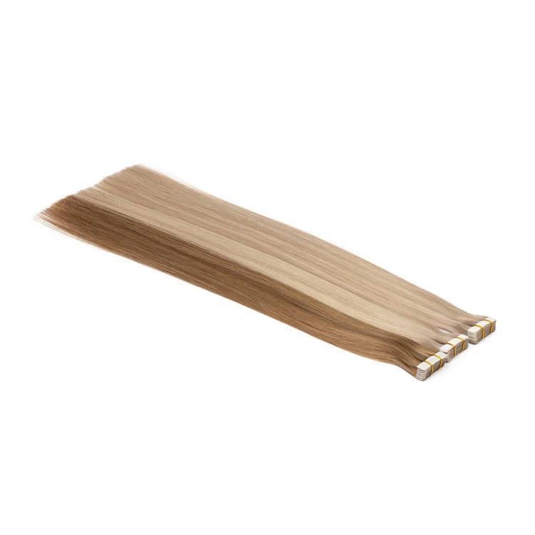Wholesale straight hair tape extensions Russian human hair extension vendors manufacturer  tape hair extension