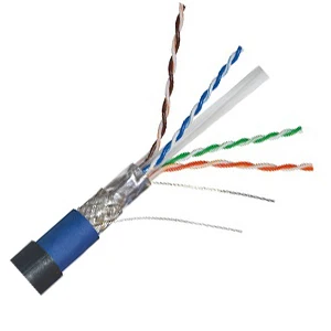 High Quality Shielded Twisted Pair cat6a cat 6a FTP SFTP Outdoor Internet Network Communication Cable 305M Per Coil