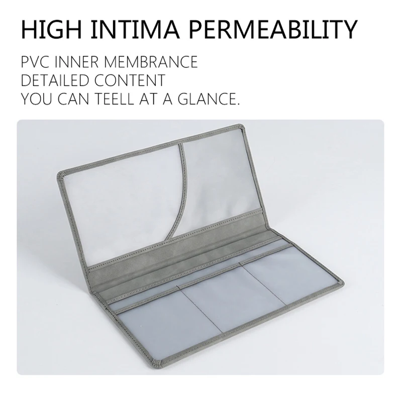 Travel Accessories Car Insurance Sticker display pocket holder Custom Logo Premium Organizer wallet For driver Licence card