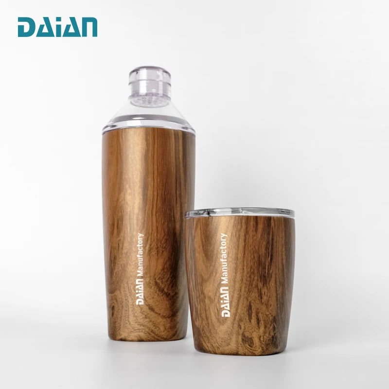 20OZ 600ML  Stainless Steel Cocktail Shaker Cocktail Shaker with Patented Dishwasher Safety Wine Tumbler and Cocktail  in One