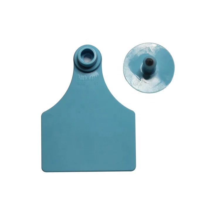 Orange Cow Cattle Blank Large Ear Tag Pack of 100 Pcs with Botton