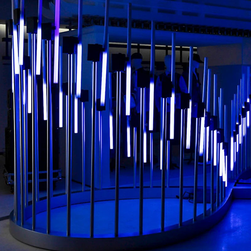 DJ ночной клуб ceillng украшение вращающаяся 360 Пиксельная трубка DMX512 управление 1 2 м RGB для сценического освещения событий