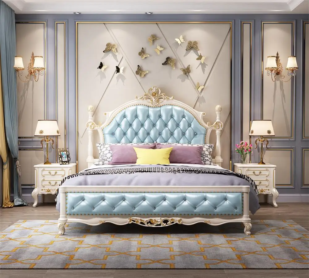 Modern Italian Latest Furniture Leather King Size Bed Buy Leather King Size Bed Double Bed