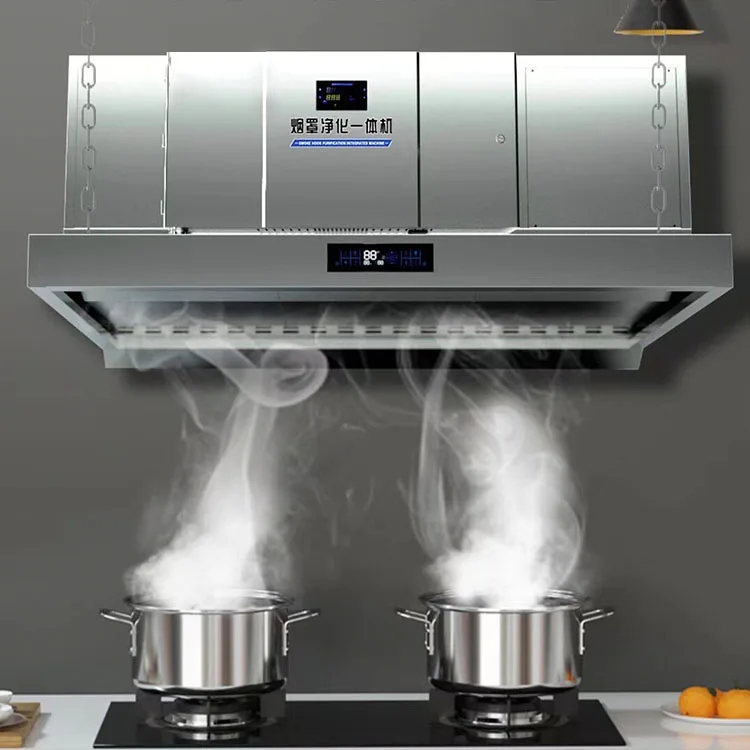 Made in China Commercial Stainless Steel Restaurant Kitchen Rang Exhaust Hood