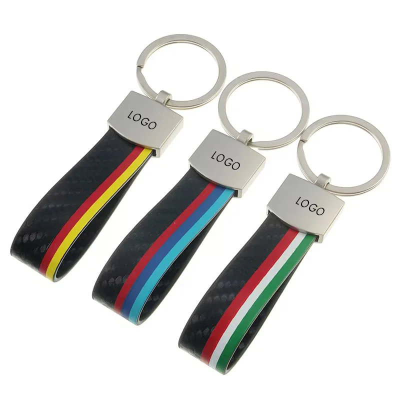 Автомобильный кожаный брелок оптовая продажа с логотипом бренда на заказ сувенирный рекламный из искусственной кожи