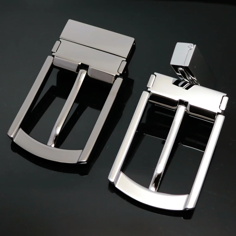 Пряжка для ремня под заказ от производителя, высококачественный мужской ремень с вакуумным покрытием, двусторонняя пряжка для ремня из цинкового сплава