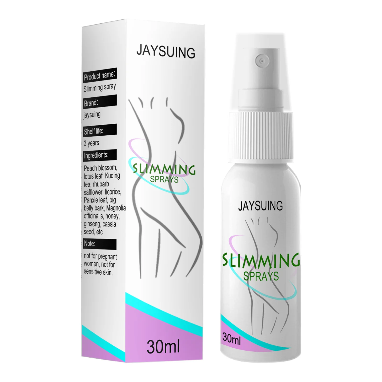 Hot Selling Natural Organic Fat Burning Weight Loss Body Slimming Spray