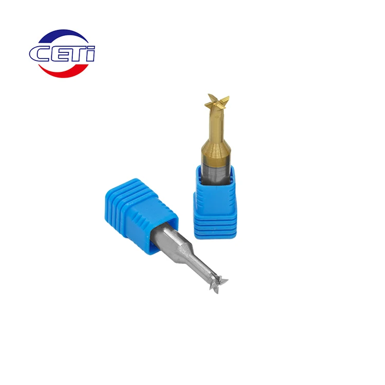 Good Quality Tungsten Steel Milling Cutter Dovetail Milling Cutter Single Flute End Mill for Aluminum