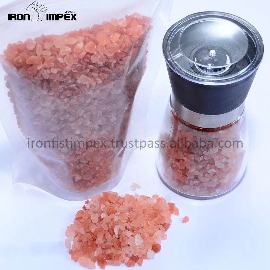 High Quality Food Grade Himalayan Pink Salt Mason Jar Unrefined Vacuum Pack Bottle Sachet Solid Bulk Bag BOX