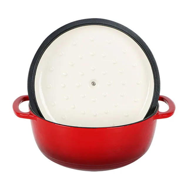 Manufacturers Wholesale Multi-function Stew Enamel Pot Cast Iron Soup Pot Can Be Customized