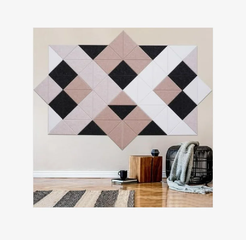 Easy Install ceiling panels wall hexagon panel pet acoustic panel