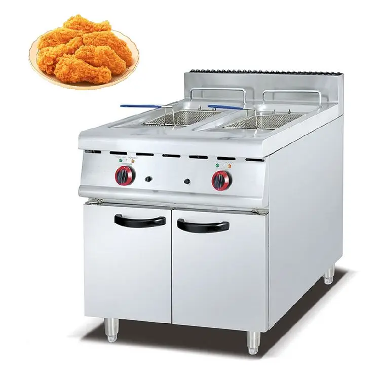 Factory direct selling	 deep fryer broasted nachine double chamber commercial gas deep fryer with best quality