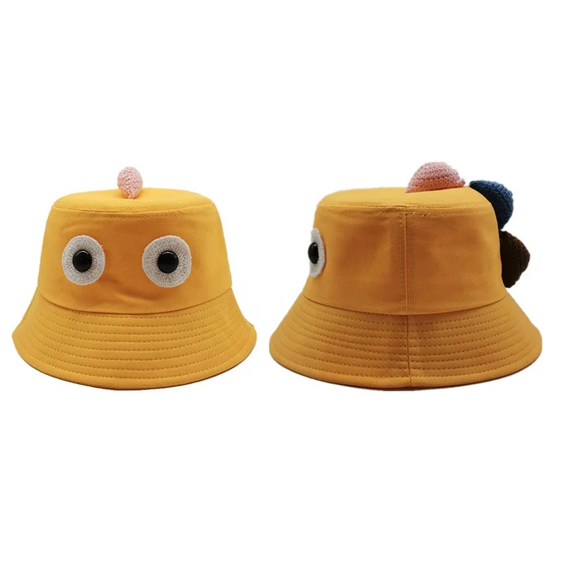 Funny Cartoon Wide Brim Hats Summer Sunshade Packable Fisherman Hats for Men Women Boy Girls Cute Funny Dinosaur Bucket Sun Hat