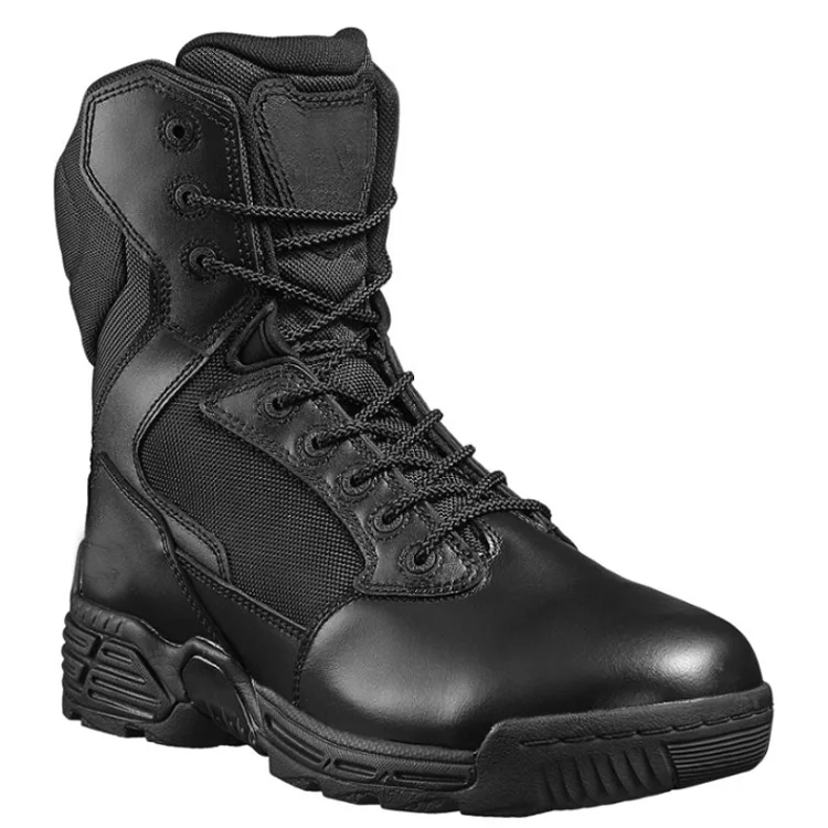 High Quality Black Safety Strength Stealth Force 8.0 Sidezip mountain outdoor boots