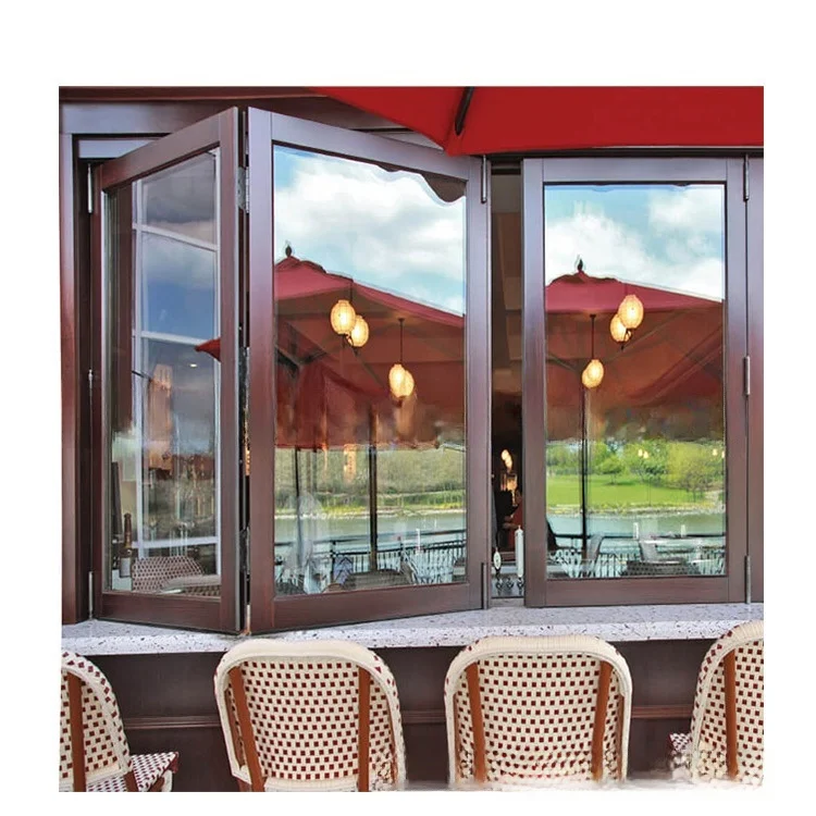 House Large Double Glazed Metal Aluminium Windows and Doors Tempered Glass Bay Picture Fixed Casement Window