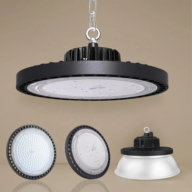 highbay led floodlight Commercial & Industrial Dip Dimmable Hi Bay Indoor Warehouse Factory Fixture Ufo Led High Bay Lights