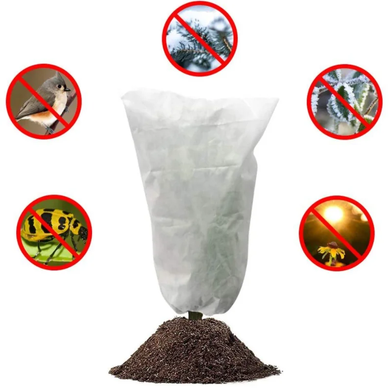 Wholesale Agriculture Garden Durable Anti Insect Bird Cloth Blanket Plant Warming Jacket Freeze Protection Plant Frost Cover Bag