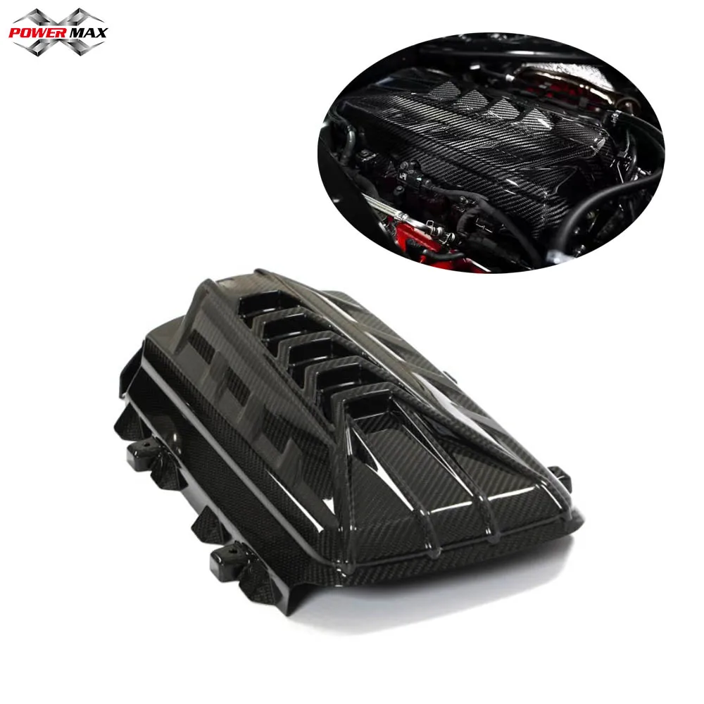 Wholesale Pre-preg Dry Carbon Fiber Engine Cover For Corvette C8 Stingray Engine Hood