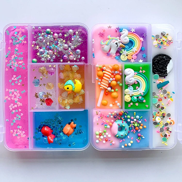 Amazon Hot Sale Sweet Candy DIY  Slime Sea World Crystal Slime