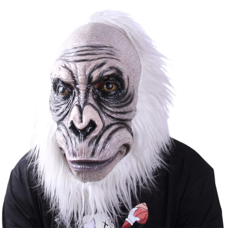 Tarzan of the Apes Wholesale Horror Halloween Gorilla Mask with hair luxury masquerade party mask