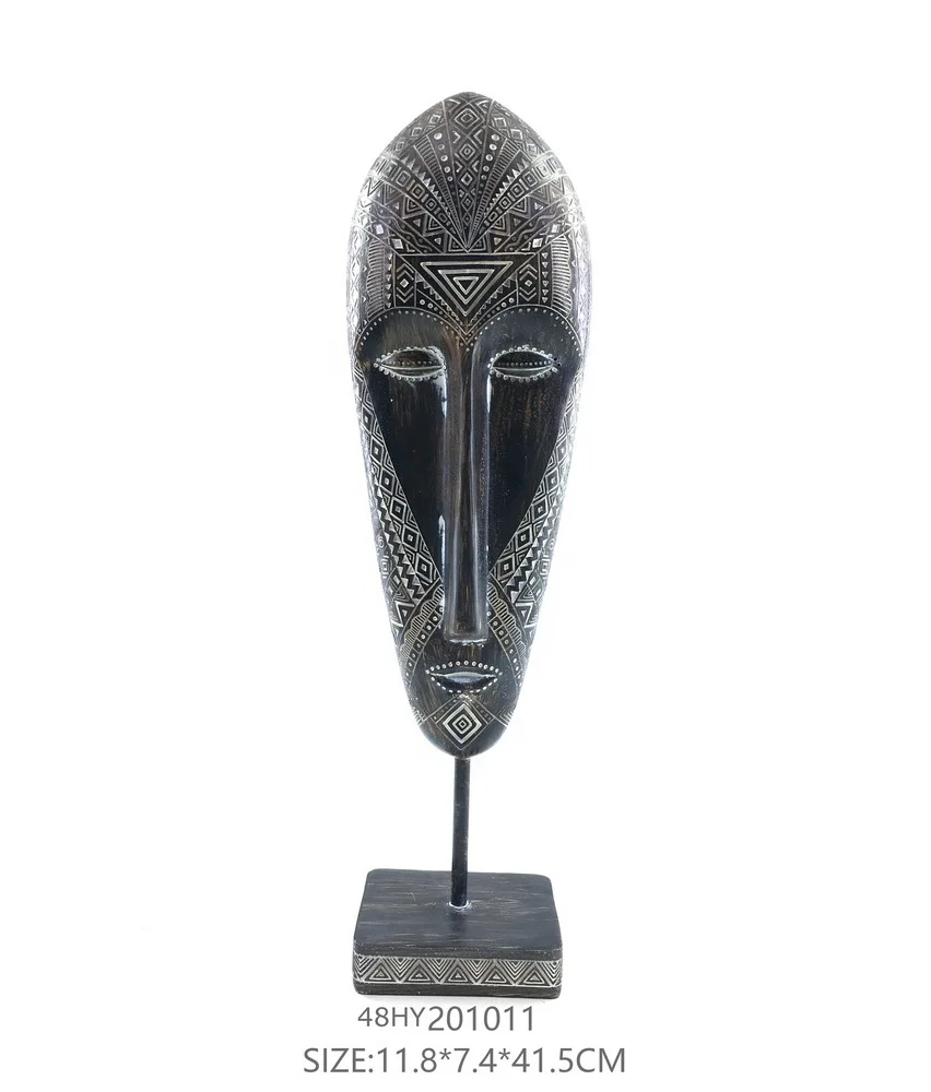 African Home Decor Masks West Africa Polyresin Home Decorative face mask African face mask
