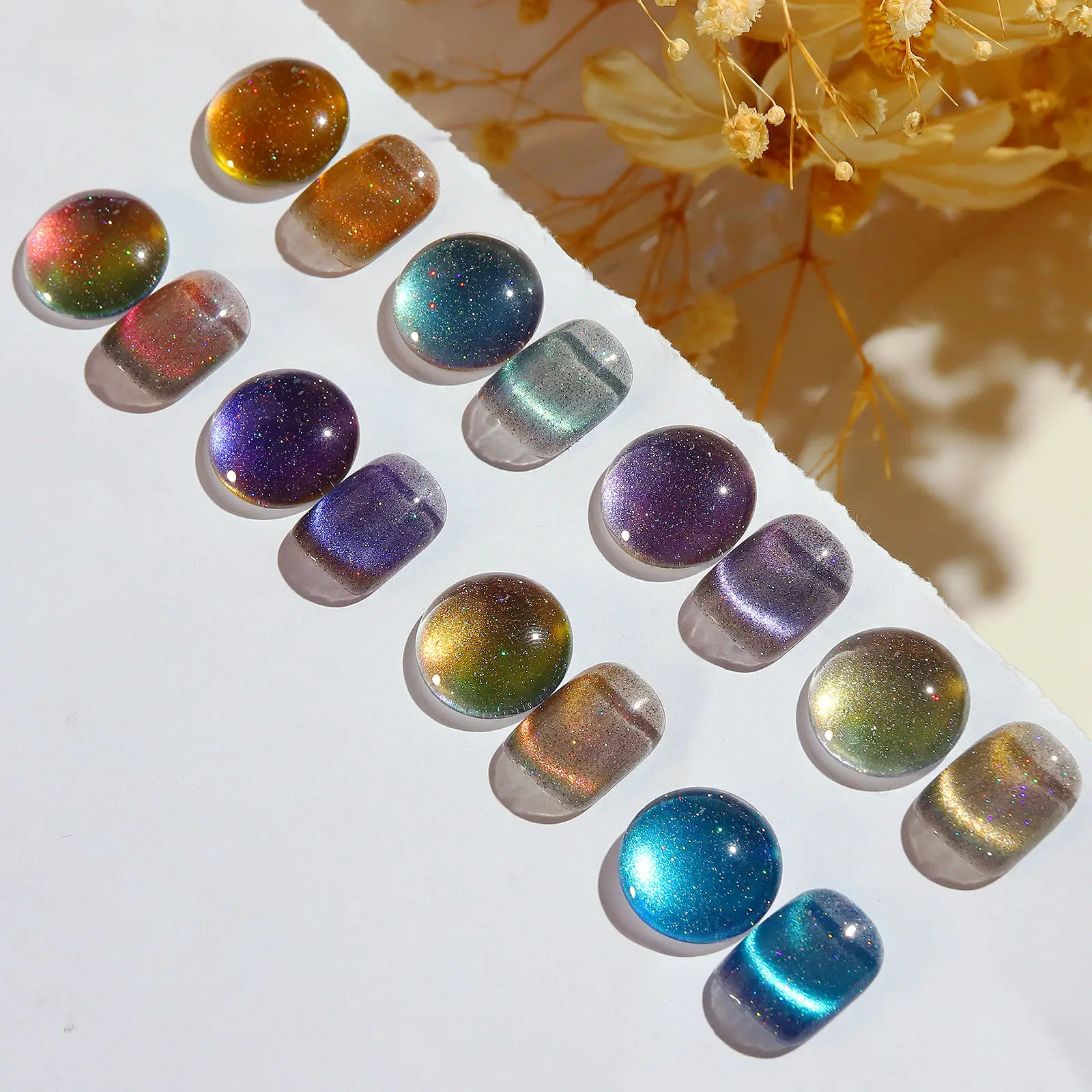 9D Радуга Блеск кошка магнитный лак для ногтей Гель-лак голографическая snowlight! Полупостоянная био-Гели Soak Off сверкающий