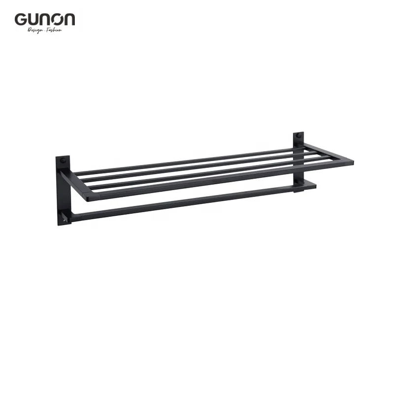 Brass Material 24 Inch Towel Bar Bathroom Assesories Towel Bar With Shelf