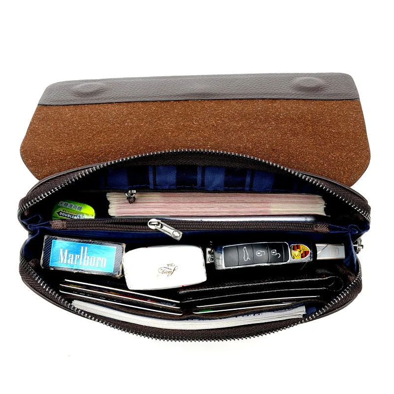 Large Capacity Multi-functional Pu Leather Male Business Fashion Anti-theft Combination Password Lock Wallet For Man