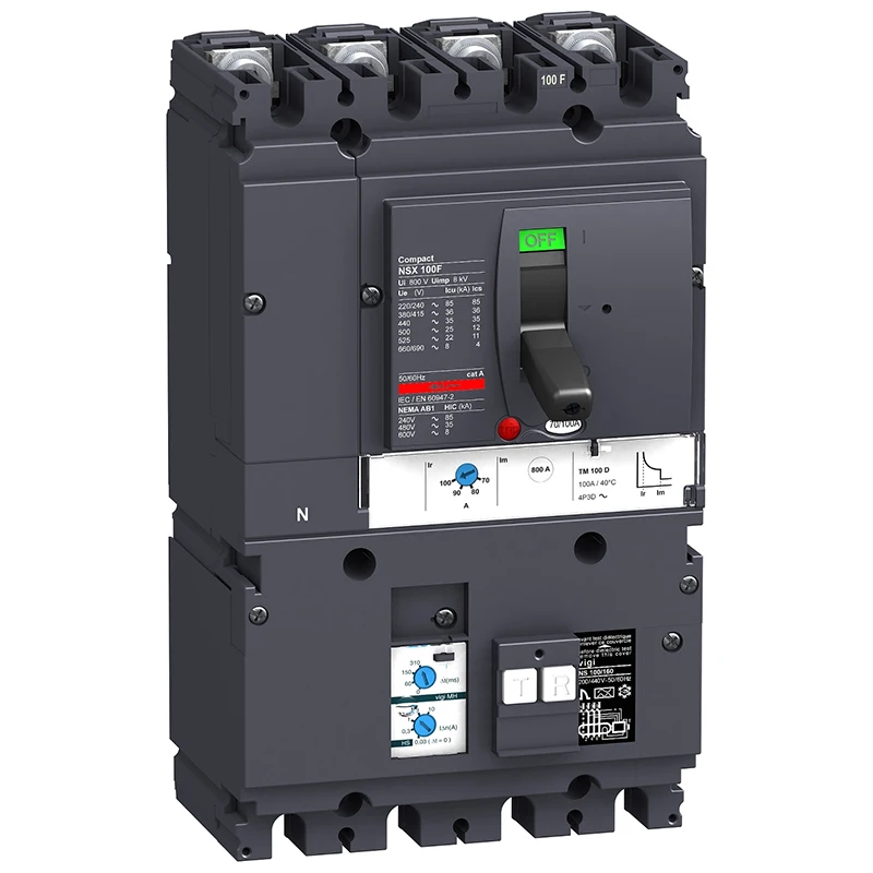 Автоматический выключатель LV429940 MCCB Vigi MH NSX100F TMD 100A 4p3d 36kA