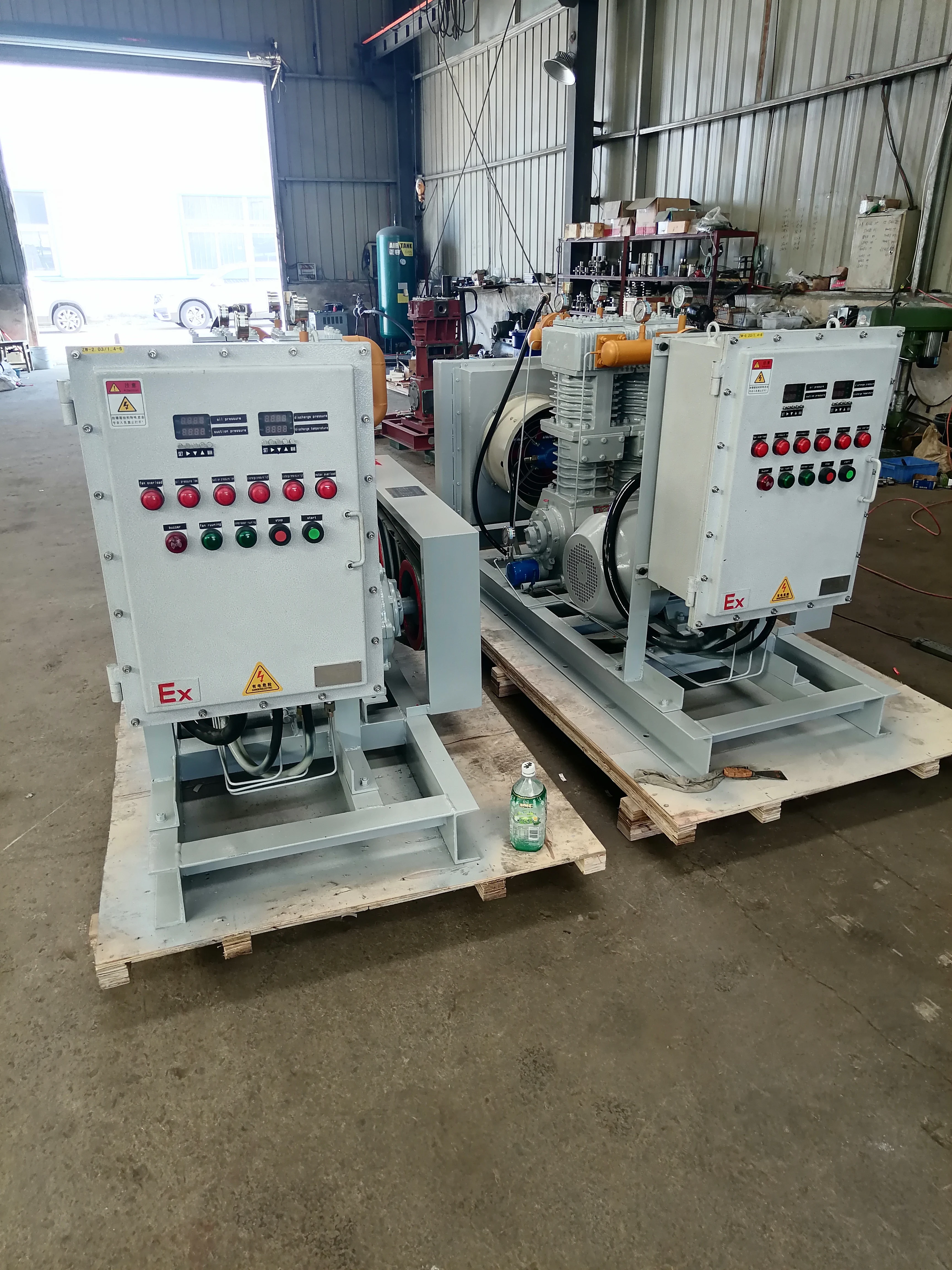 High Performance Reciprocating Oil-free Natural Gas CNG Piston Compressor For CNG Filling Station