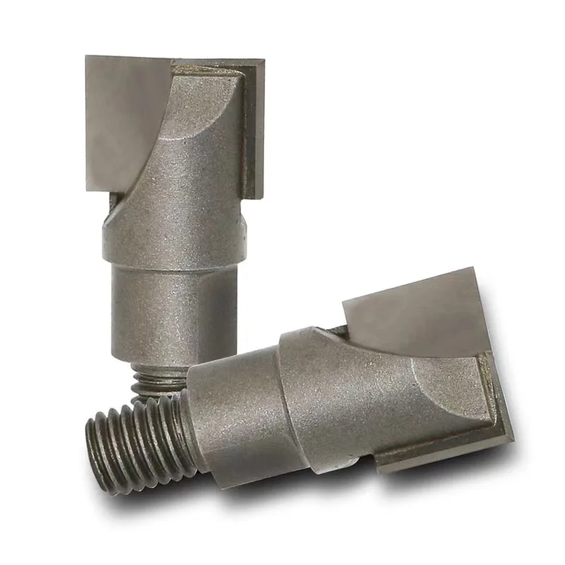 Shank Milling Cutter Wood Carving CNC Cleaning Bottom Router Bit Woodworking Tools Two Screw Thread Cutter Lock Milling
