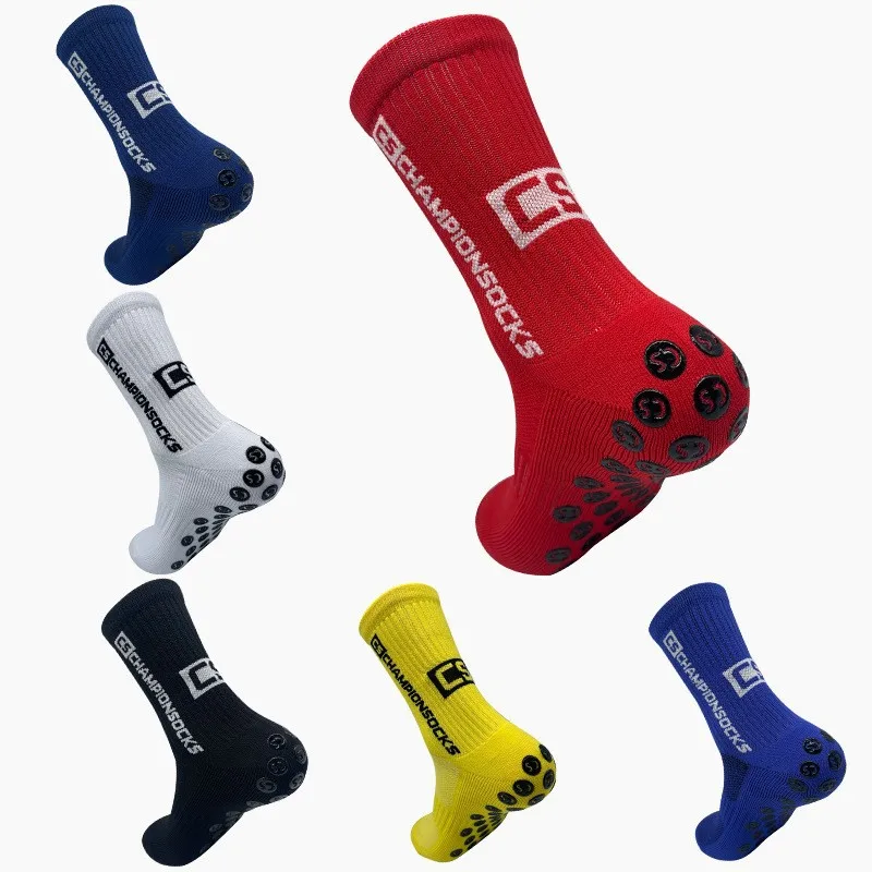 Custom Logo Anti Slip Crew High Thicken Towel Soccer Football Sport Socks