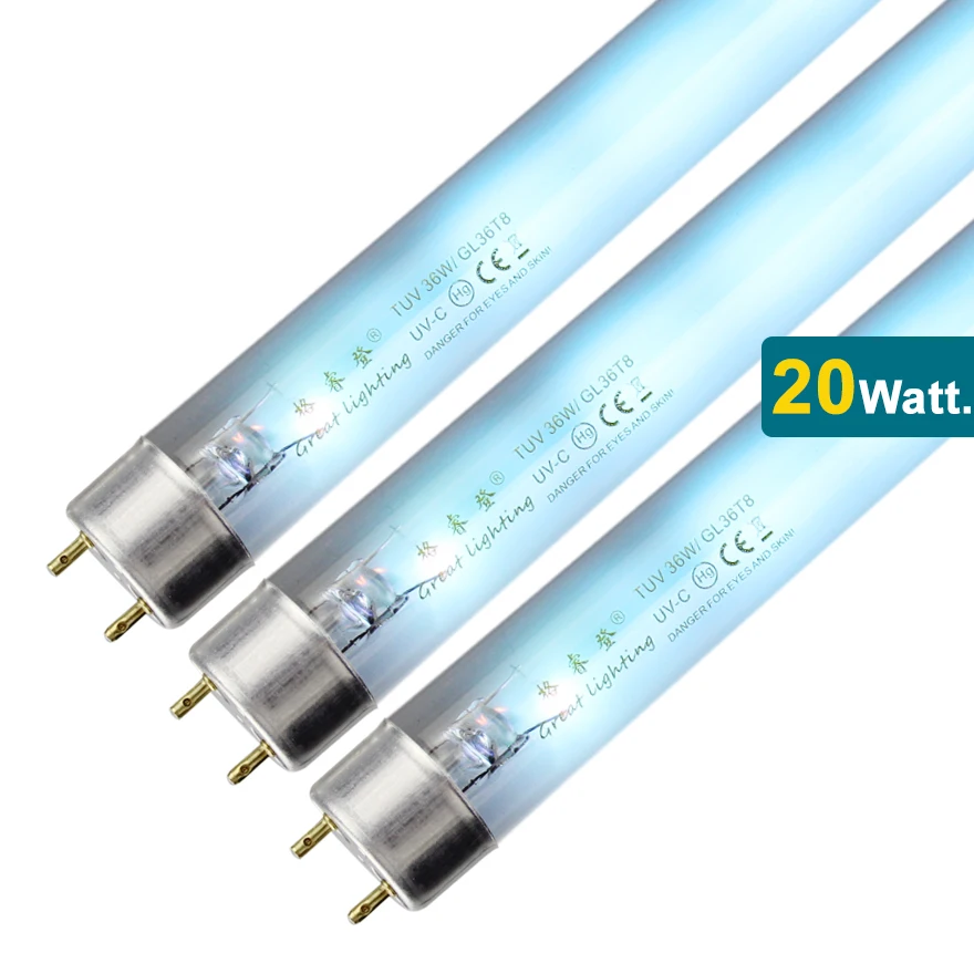 High Quality UVC Lamp T8 20W 18W 17W UVC Germicidal Lamp no Ozone