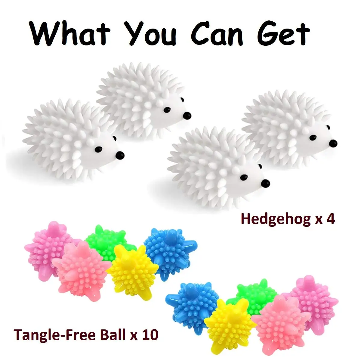 Hedgehog Reusable Laundry Washing Machine Balls for Washing Machine Anti Static Porcupine Sweater Fabric Softener Wrinkles