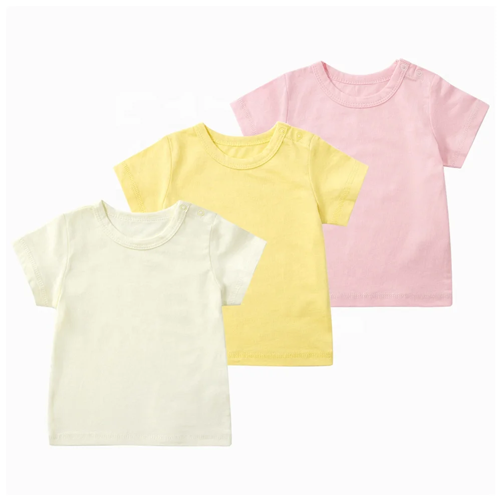 
Factory custom wholesale customized short sleeve blank bamboo cotton baby t-shirts 
